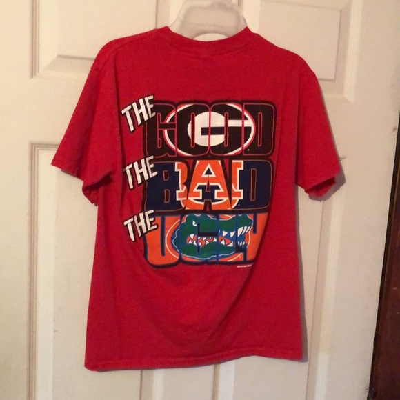 Georgia Bulldogs Logo Good Bad & Ugly Red T-Shirt Boys Large L - Picture 8 of 12